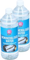 All Ride Accuwater/Demiwater - 2x - gedemineraliseerd water - 1 l - zonder zouten - voor ruiten/strijkijzer/auto