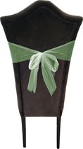 Tule stof op rol - 2x - mintgroen - 30cm x 9meter - Organza/mesh decoratie stoffen