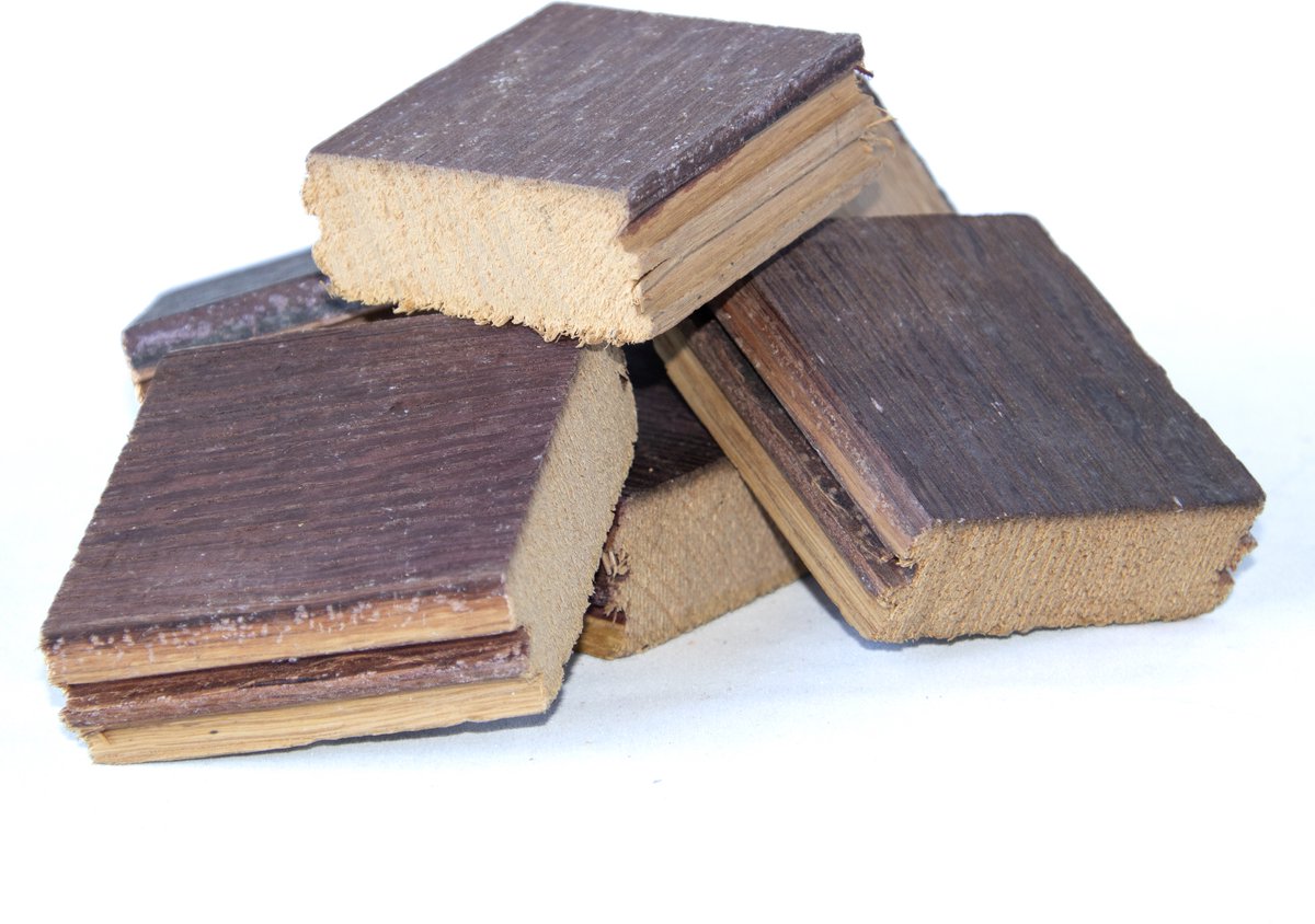 5 KG Rode Wijn vaten Chunks - Rookhout - Wijnvaten rookhout onbehandeld