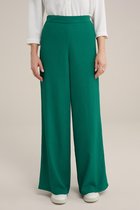 WE Fashion Dames wide leg broek met structuur