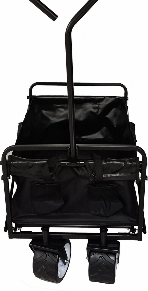 Bolderkar opvouwbare strandwagen - draaibare brede wielen - stevig frame - 75 kg belastbaar van Strandwalfjes — afbeelding 5