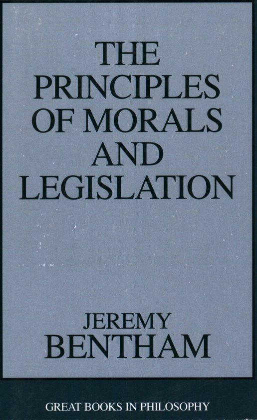 The Principles of Morals and Legislation - cover