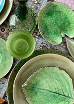 Costa Nova Riviera - vaisselle - bol feuille - vert - faïence - lot de 6