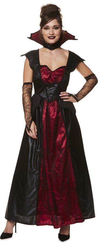 Halloween kostuum | Vampieren kostuum dames | Dames Vampieren en dracula kostuum | Rood met zwart |