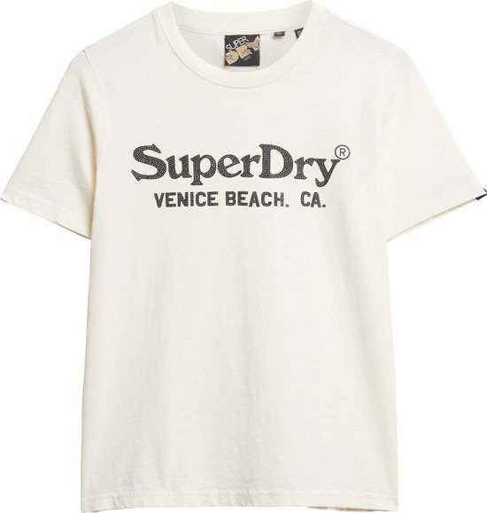 T-shirt Femme Superdry METALLIC VENUE RELAXED - Taille L