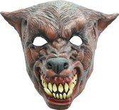 Partychimp Wolf Volledig Hoofd Masker Halloween Masker voor bij Halloween Kostuum Volwassenen Carnaval - Latex - One size