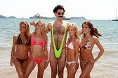 De enige echte Partychimp Mankini Borat String Carnavalskleding Heren Carnaval Accessoires Verkleedkleding Volwassenen Borat Verkleedkleding Vrijgezellenfeest Man - Neon Groen - One-Size - met Stretch