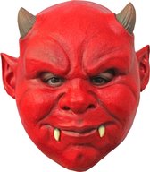Partychimp Chubby Devil Duivel Volledig Hoofd Masker Halloween voor bij Halloween Kostuum Volwassenen Carnaval - Latex - One size