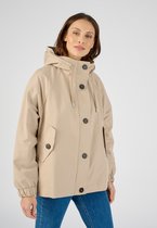 Damart - Korte parka in katoenmix - Vrouwen - Bruin - 42-44 (M)