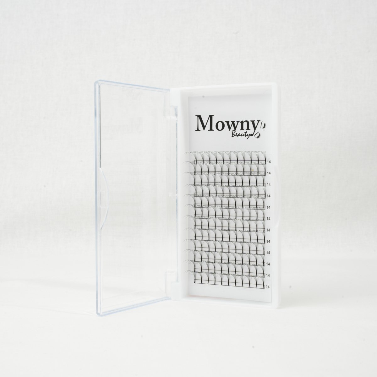 Mowny Beauty - Wimperextensions - 5D Premade Fans - 14mm 0,07mm D-krul - Natuurlijke Wimperextensions - Russisch Volume