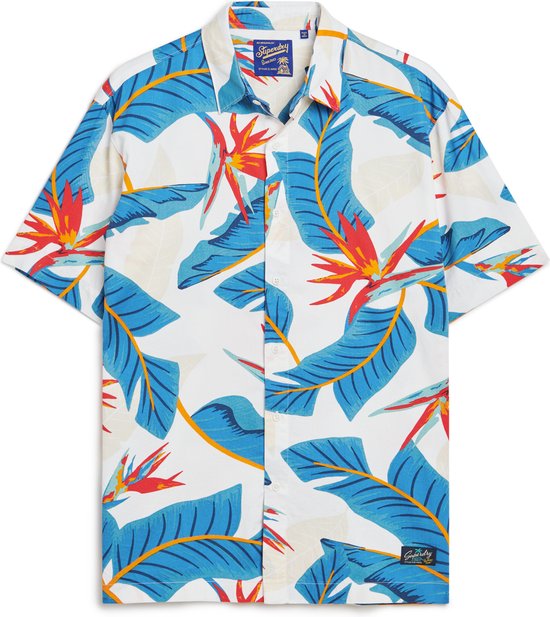 Superdry Overhemd Hawaiian Shirt M4010353a Optic Paradise Mannen Maat - M