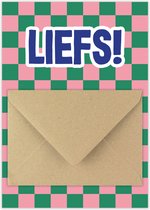 Geldkaart Liefs - Cadeaukaart envelop - Geld geven cadeau - cadeaubon geven