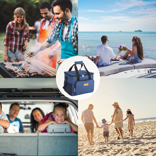 NOVOsun® Koeltas - Geïsoleerde Picknicktas - Verstelbare Schouderband - 4 laags - 15 Liter van NOVOsun — afbeelding 4