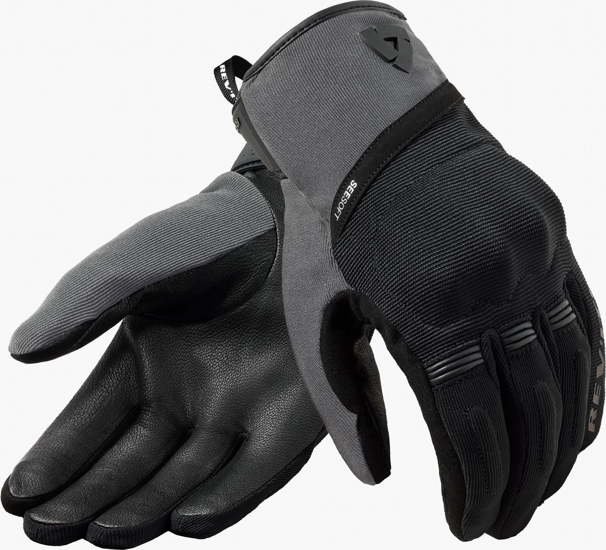 REV’IT! Mosca 2 H2O Zwart Grijs Handschoenen - Maat S - Handschoen