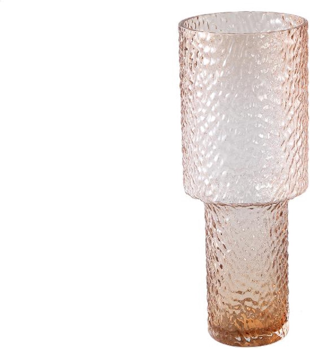 PTMD COLLECTION PTMD Vaas Blane - 12x12x32 cm - Glas - Bruin