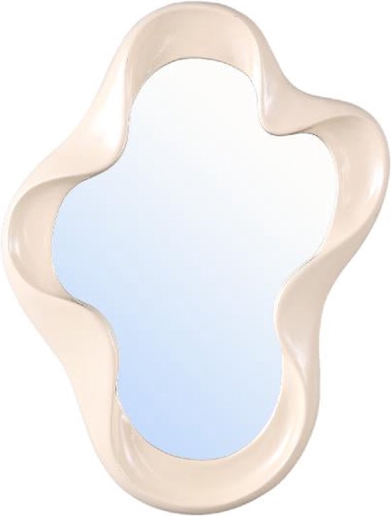 PTMD Miroir Hannah - 30x3x40 cm - Polyester - Crème