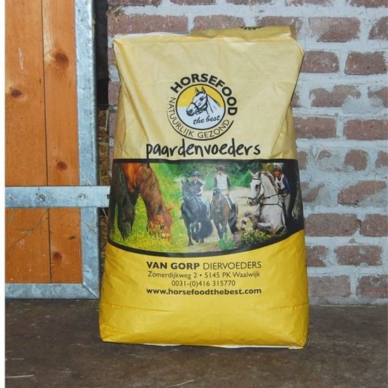 Horsefood Mais Lijnzaadbrok - 20kg - paardenvoer Horsefood Mais Lijnzaadbrok - 20kg - paardenvoer