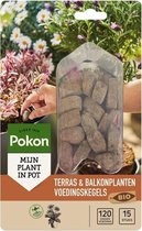 Pokon Bio Voedingskegels voor Terras- & Balkonplanten - 15 stuks - 120 dagen voeding - Biologische Plantenvoeding