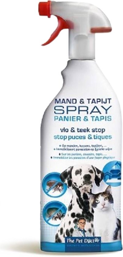The Pet Doctor Mand- en tapijtspray tegen vlooien en teken