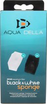 Aqua Della - Aquarium Filtermateriaal - Vissen - Spons Af-400 2st Zwart/wit - 2st