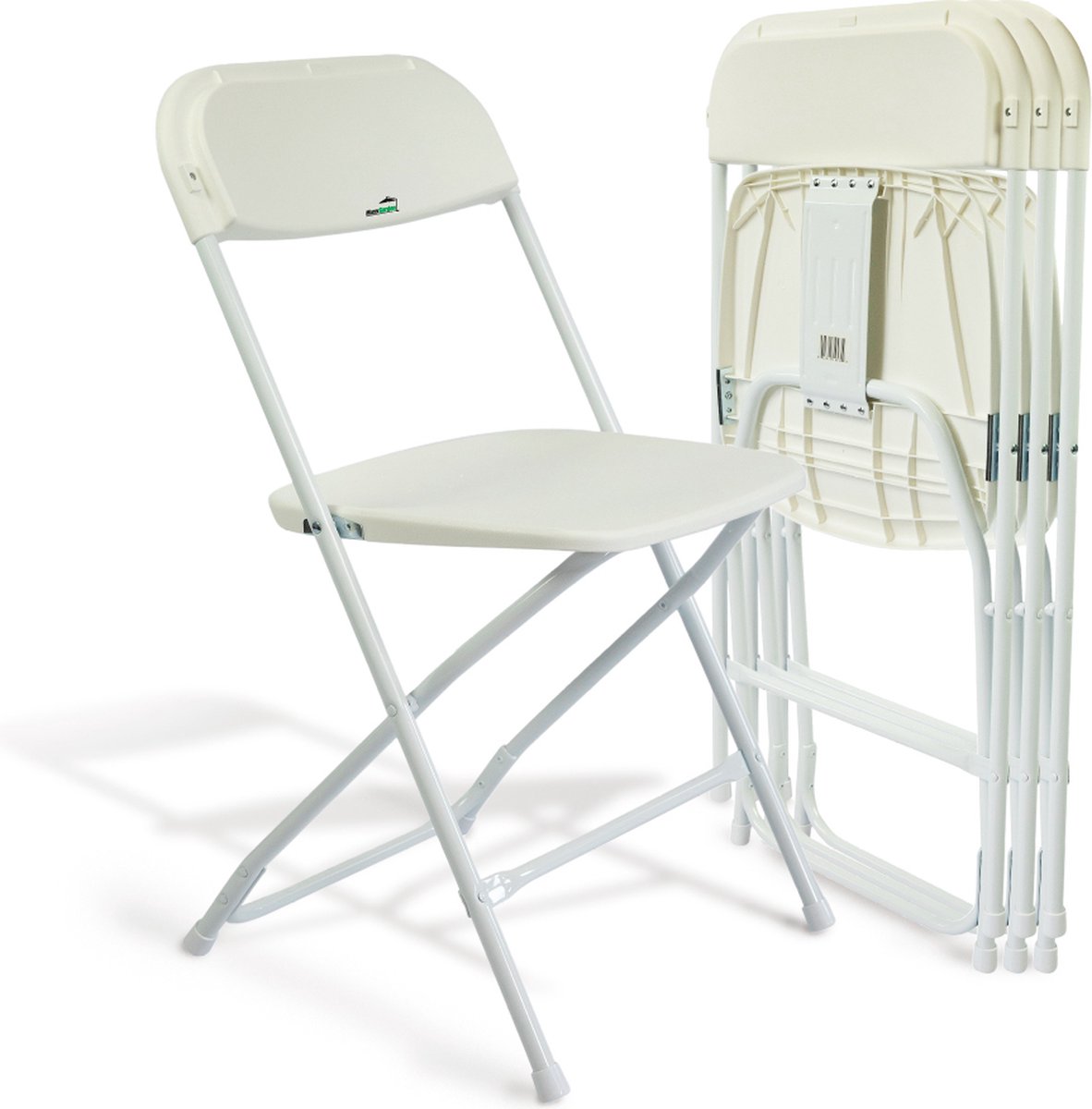 MaxxGarden Klapstoelen set - 4 x Professionele vouwstoel - Tuinstoel Opvouwbaar - wit