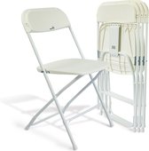 Ensemble de chaises pliantes MaxxGarden - 4 x chaise pliante - blanc