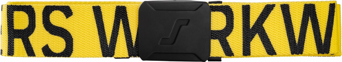 Snickers 9004 Riem met logo - Geel/Zwart - One size