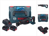 Bosch GSA 18V-28 accu reciprozaag 18 V BITURBO Brushless + 2x ProCORE accu 8.0 Ah + lader + L-Boxx