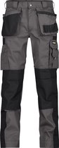 DASSY® Seattle Pantalon multipoches bicolore avec poches genoux - maat 53 - GRIS CIMENT/NOIR