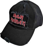 Iron Maiden - Scuffed Logo Trucker pet - Zwart