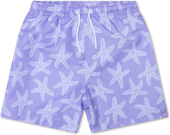 Swim Essentials Boxer de natation/short de bain Garçons – Maillots de bain anti-UV Garçons – Lilas Sea Star – Taille 110/116