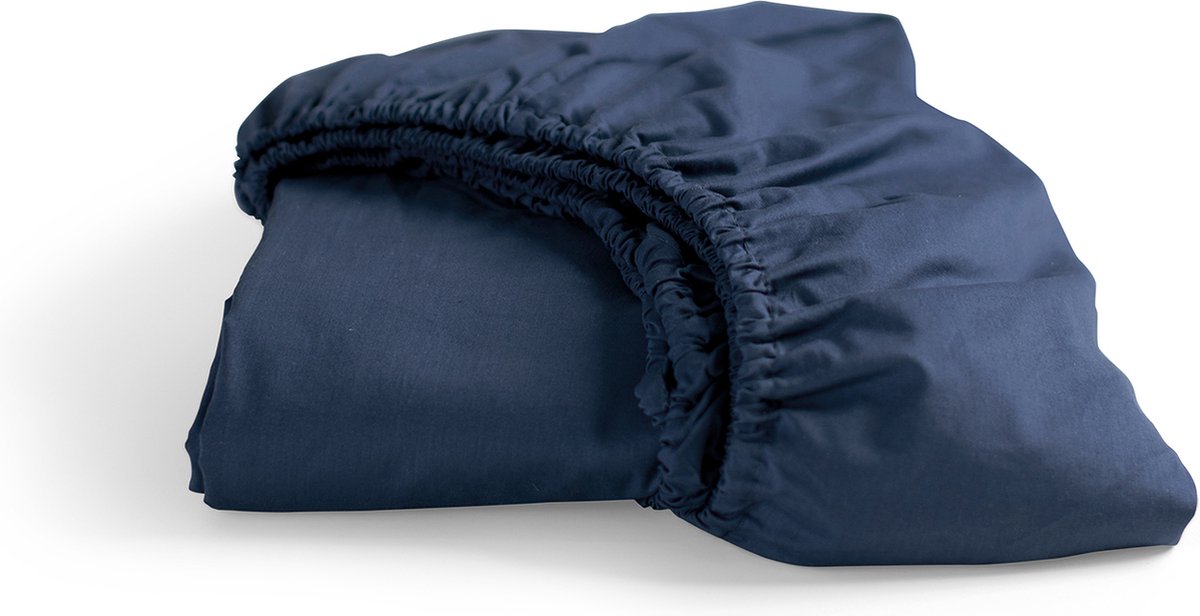 Cinderella - Weekend - Hoeslaken - 100% Katoen - Tot 25 cm matrashoogte - 80x210 cm - Blau