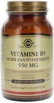 Solgar Vitamine B5 (Pantotheenzuur) 550 mg 50 Vegetarische Capsules