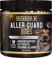 Aller-Guard anti-allergie supplement voor honden - 180 stuks - Bij jeuk, allergie, hooikoorts, pollenallergie, omgevingsallergie, contact allergie, huisstofmijt allergie, seizoensallergie bij honden - 100% Natuurlijk - Mega voordeel pot