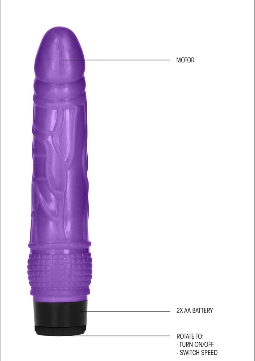 Goedkoopste GC by Shots - Thin Realistic Dildo Vibrator - 8 / 20 cm