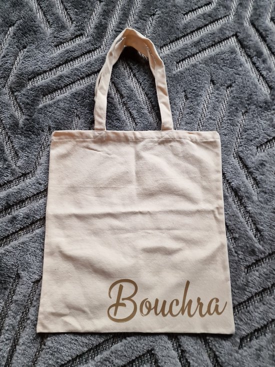 Sac en coton avec prénom Bouchra