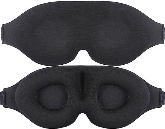 Luxe Slaapmasker - 3D Ergonomisch - 100% Verduisterend - Traagschuim - Slaap Masker - Oog Masker Mannen en Vrouwen Comfort Verstelbaar