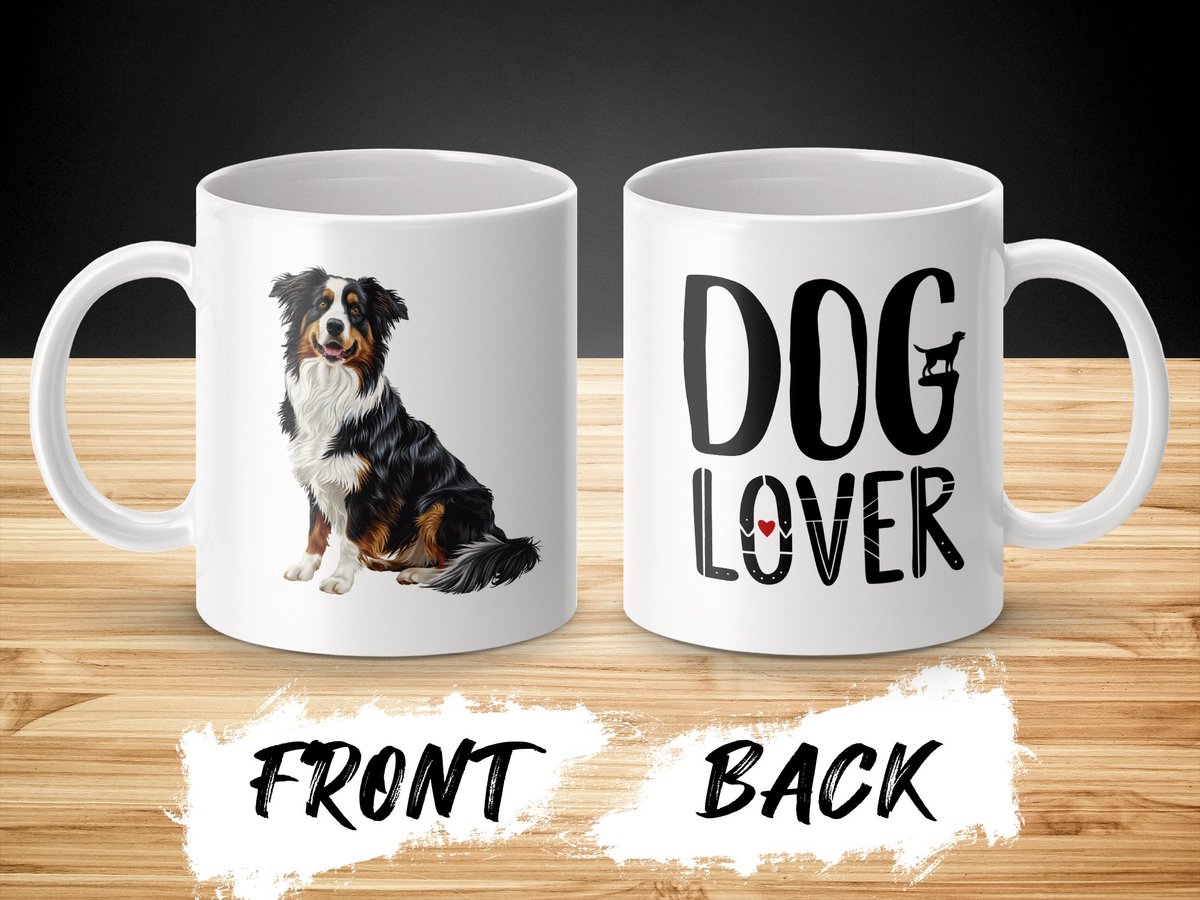 Mok Australian Shepherd dog - hond / Dog lover