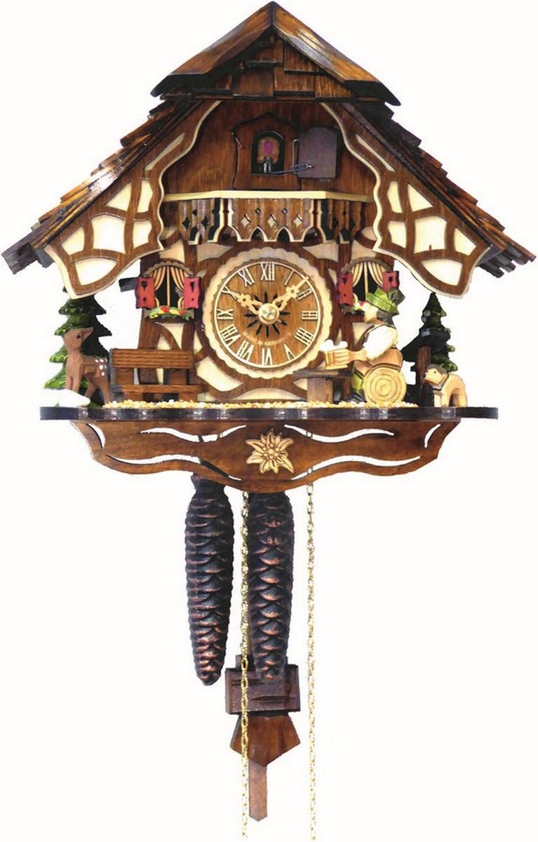 Engstler 4162 - Koekoeksklok - 1-daags ketting uurwerk