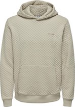 Pull Homme ONLY & SONS ONSADLER REG QUILT HOODIE SWEAT - Taille L