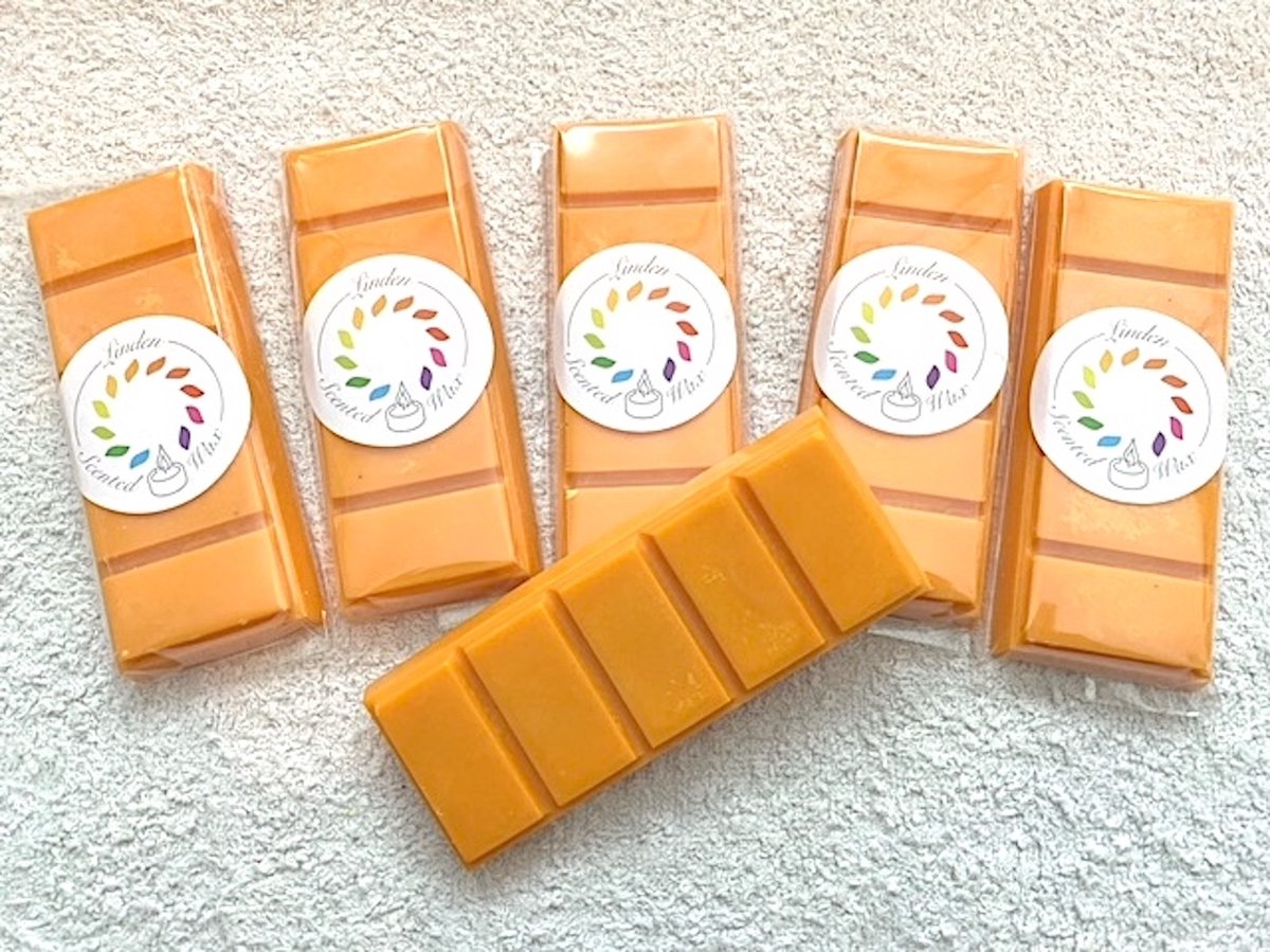 Linden - Snapbar waxmelts wax geur GOOD HABITS ORANGE BOEDDHA - handgemaakt - 100% sojawax - aromatic - voor geurbrander - huisparfum -