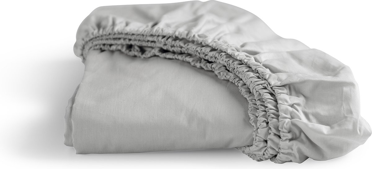 Cinderella - Weekend - Hoeslaken - Geschikt voor Boxspring - 100% Katoen - 180x200 cm- Tot 25 cm matrashoogte - Lichtgrijs