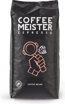 CoffeeMeister Extra dark roast- Koffiebonen- 1 KG- geschikt voor espresso en melkvarianten