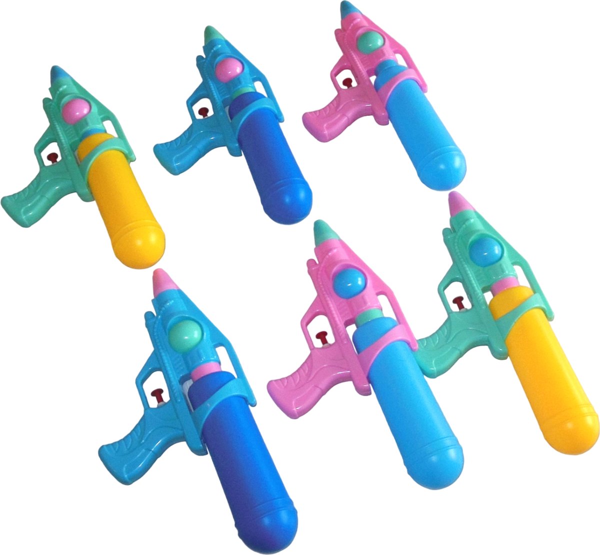 Waterpistolen set van 6 stuks. - Kinderen - Zomer