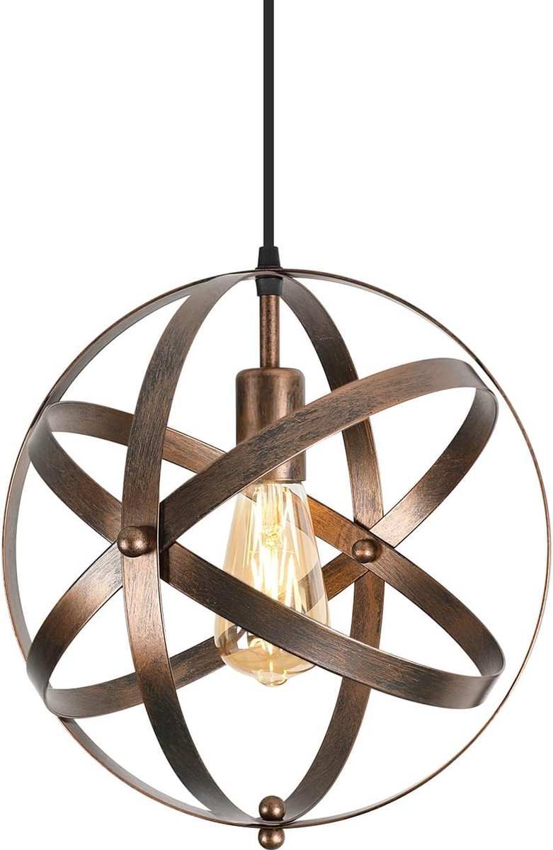 Hanglamp - 30cm - Medium - E27 - Retro Kroonluchter - Lijnlengte 1.1m - Lamp Niet Inbegrepen