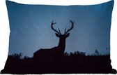 Buitenkussens - Tuin - Silhouet van een hert - 50x30 cm