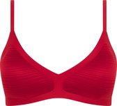 Chantelle - SoftStretch Stripes - Padded bralette - Passion Red - Maat XS/S