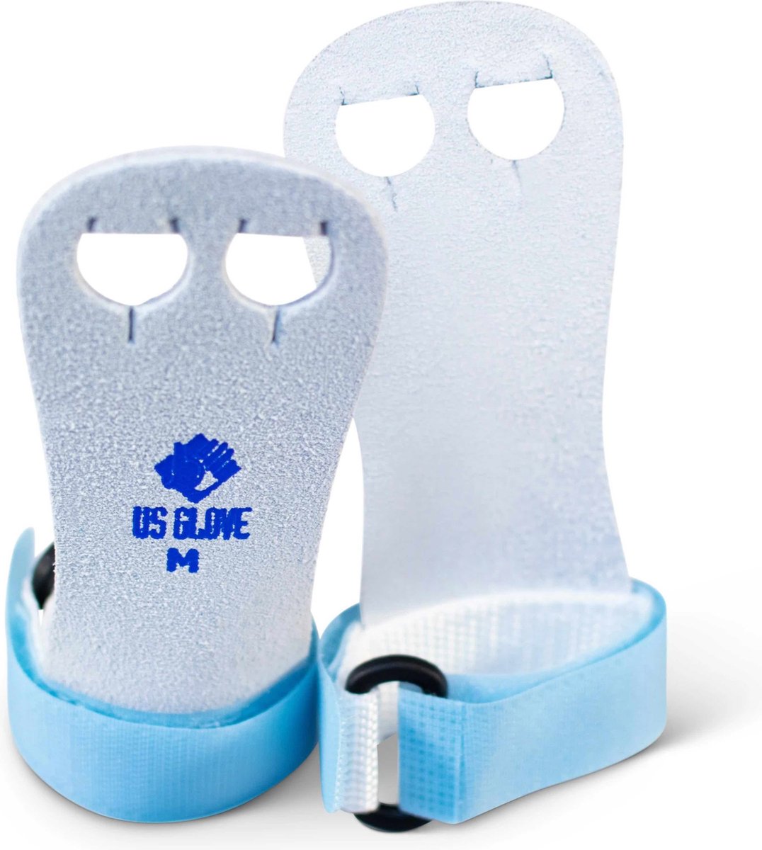 US Glove - Turnen - Beginners Turnleertjes - Rainbow Serie - Leer - 1 paar - Licht Blauw - Medium