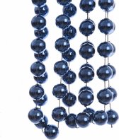 2x pièces Guirlandes de perles XXL bleu foncé Guirlandes de Noël 270 cm - Guirlandes de perles guirlandes - Décorations d'arbre de Noël bleu foncé