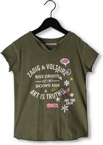 Zadig & Voltaire X15379 Tops & T-shirts Meisjes - Shirt - Groen - Maat 116